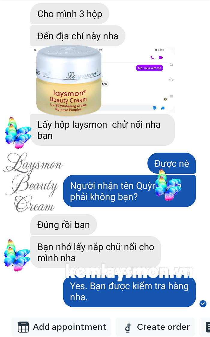 KEM LAYSMON CHÍNH HÃNG
