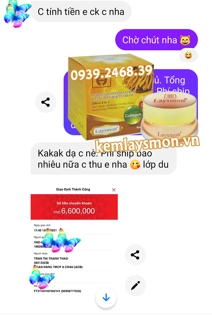 KEM LAYSMON ĐÔNG TRÙNG HẠ THẢO