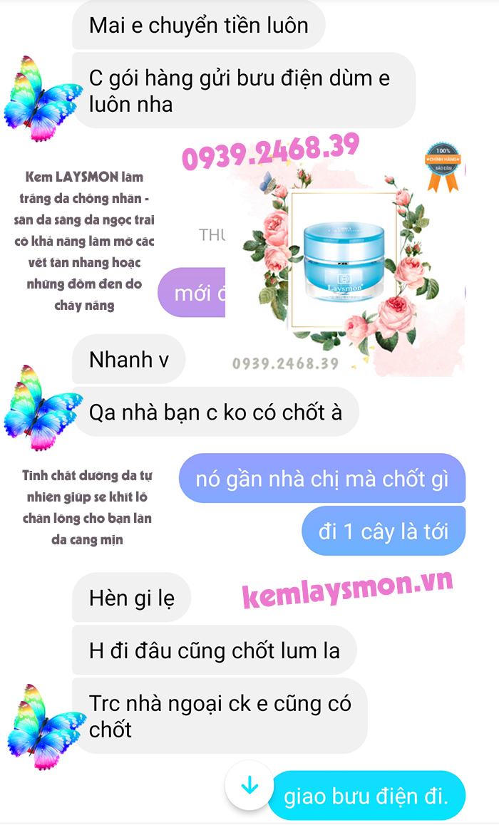 KEM LAYSMON DƯỠNG TRẮNG NGỌC TRAI