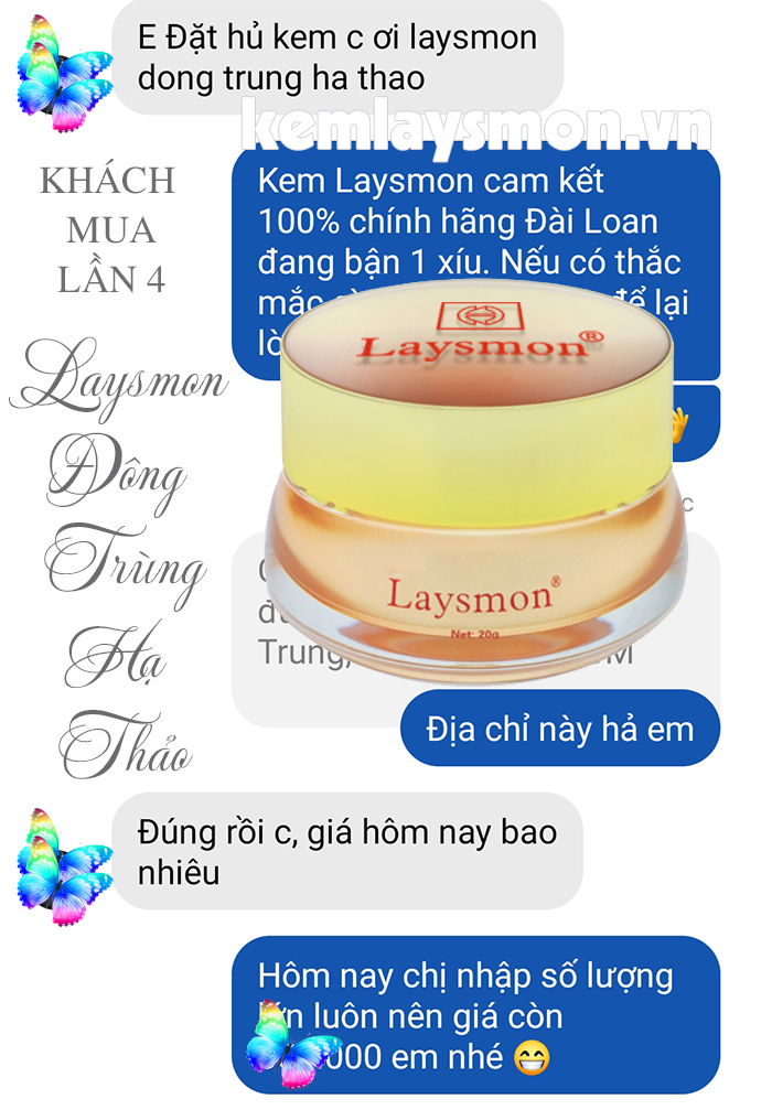 [Hàng chính hãng] Kem Laysmon Collagen Đông Trùng Hạ Thảo trị nám hiệu quả
