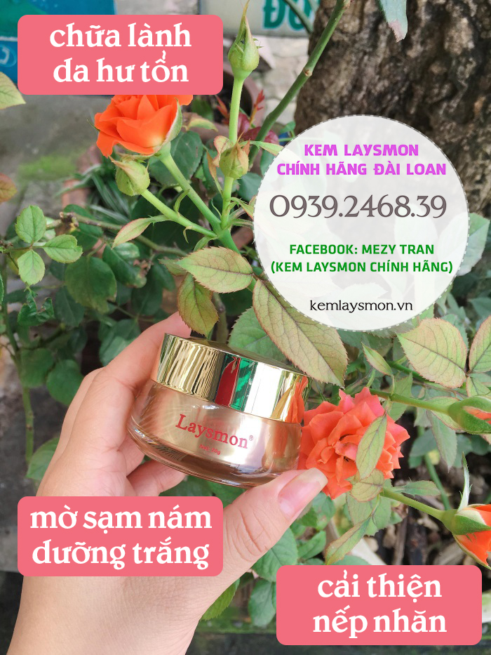 kem Laysmon đông trùng hạ thảo trị nám da