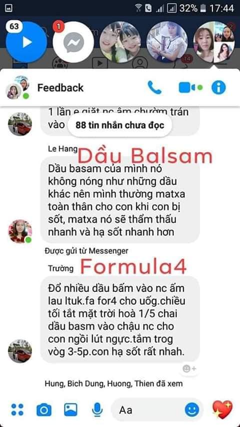 dầu balsam + formula 4