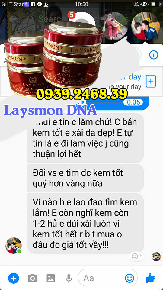 kem laysmon chống lão hóa DNA