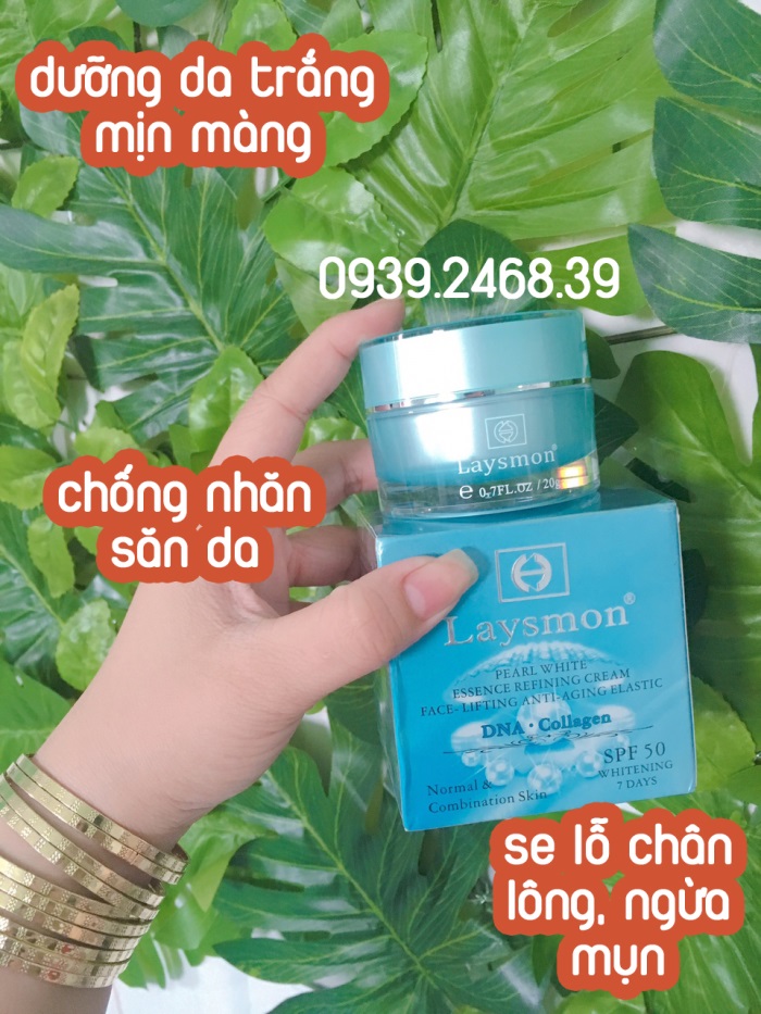 kem laysmon trắng da ngọc trai