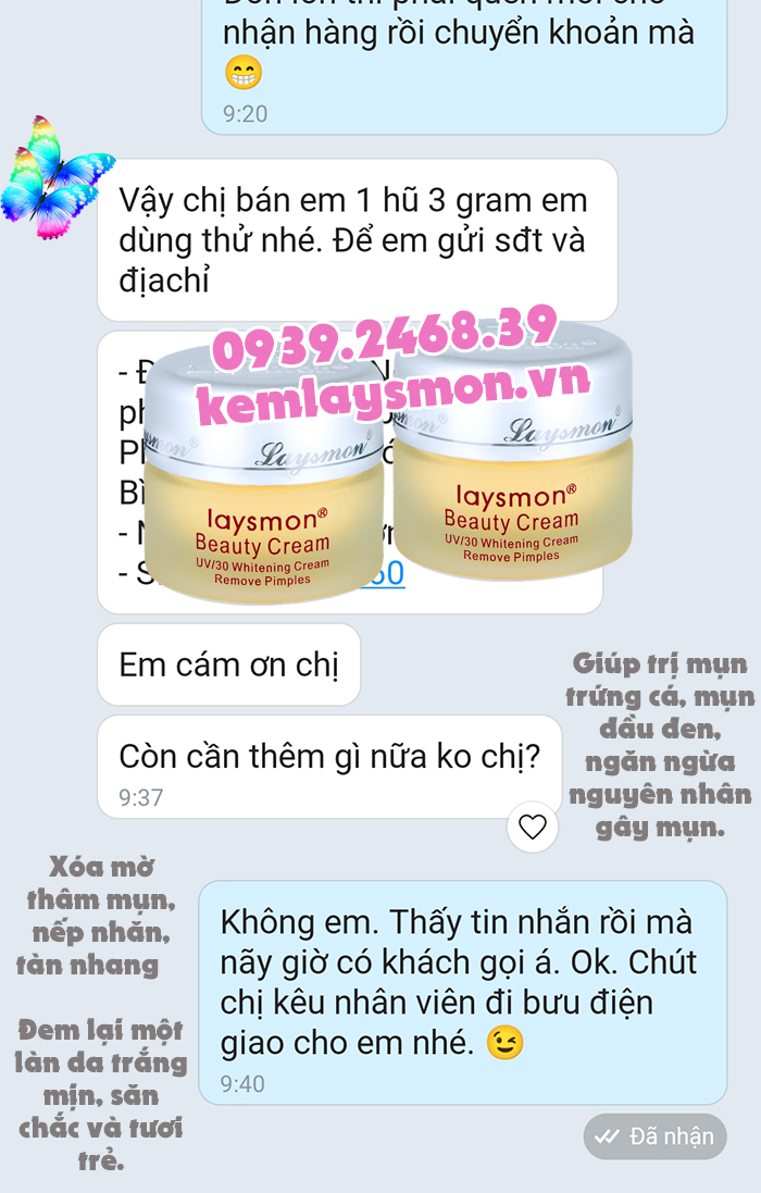 Kem Laysmon có tốt không?