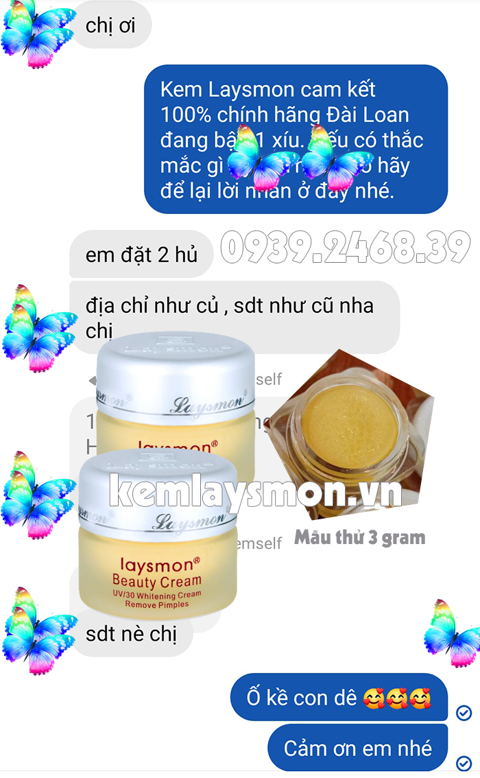 KEM LAYSMON CHÍNH HÃNG ĐÀI LOAN