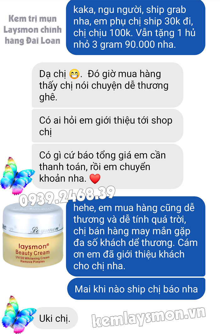 KEM LAYSMON BEAUTY CREAM CHÍNH HÃNG ĐÀI LOAN