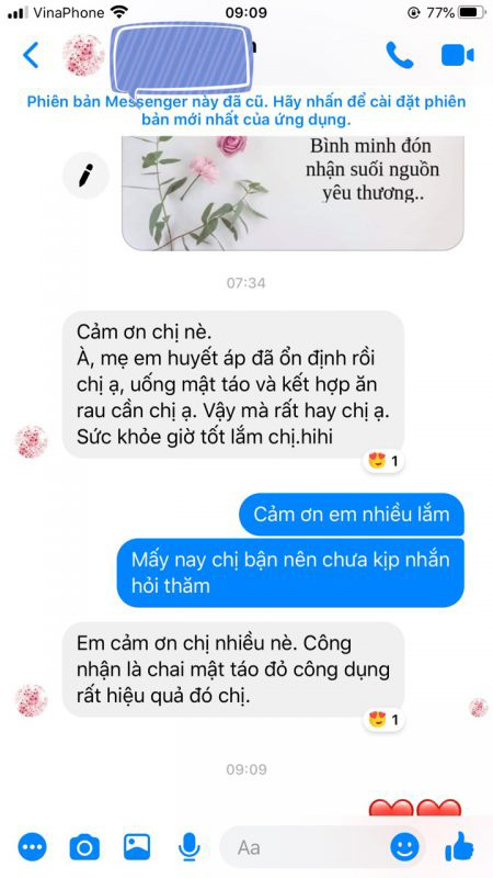 Mật táo đỏ bổ máu Thuần Chay