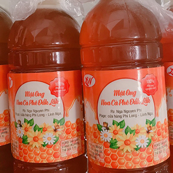Mật ong hoa cà phê Dak Lak 100% nguyên chất