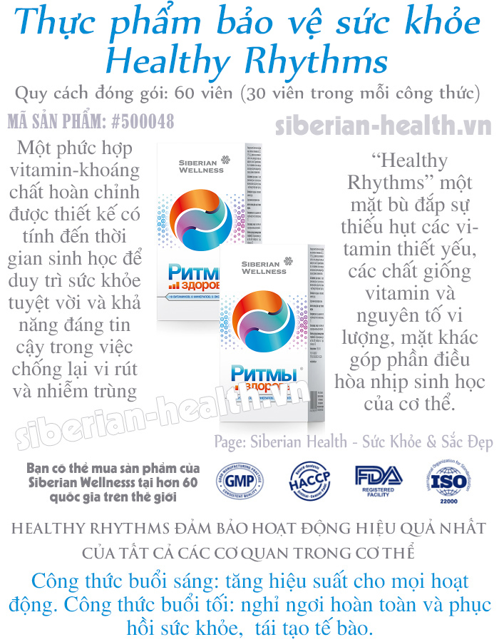 Healthy Rhythms (Nhịp sinh học Siberi)