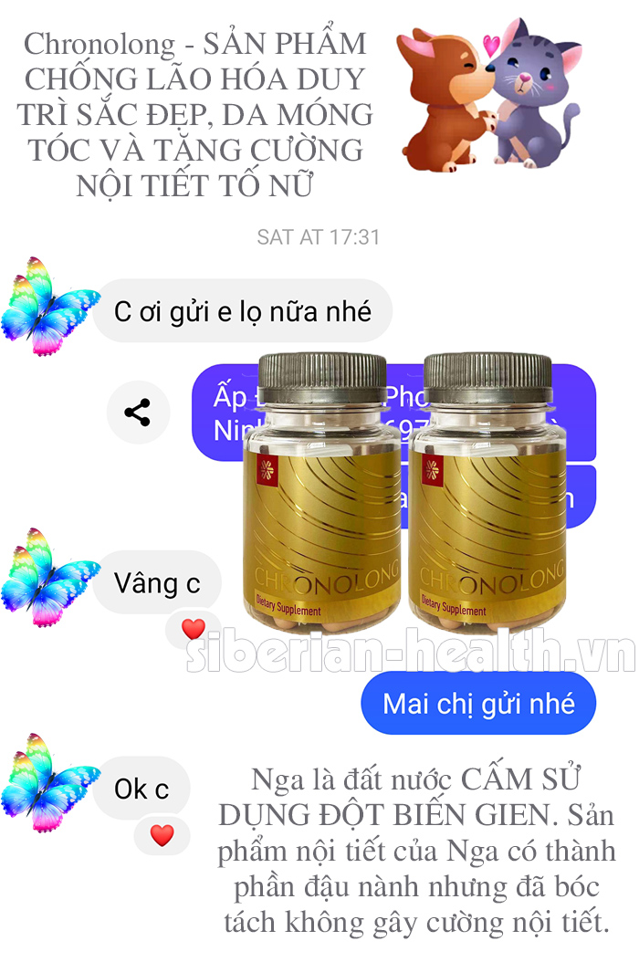 (Cân bằng nội tiết tố - trẻ hóa) Chronolong