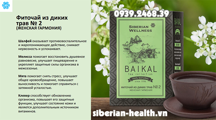 trà thảo mộc Siberi - trà phụ nữ