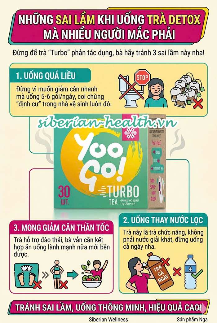 Những sai lầm phổ biến khi sử dụng trà detox giảm cân và cách khắc phục