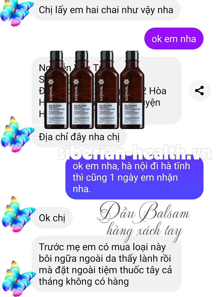 DẦU BALSAM HÀNG XÁCH TAY NGA