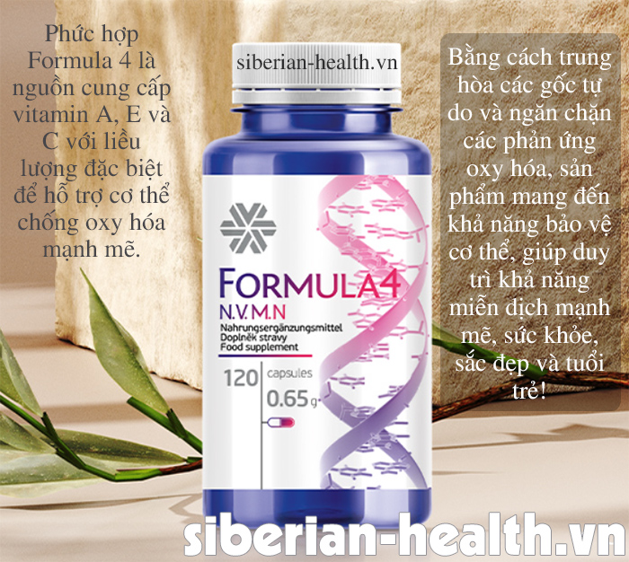 Formula 4 Siberian Wellness tăng đề kháng hiệu quả