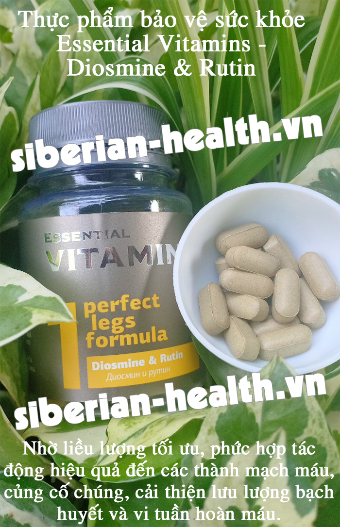 Thực phẩm bảo vệ sức khỏe Essential Vitamins - Diosmine & Rutin