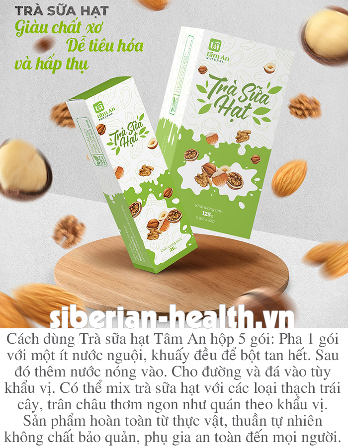 Trà sữa hạt Tâm An hộp 5 gói