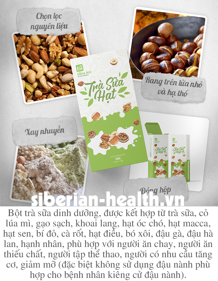 Trà sữa hạt Tâm An hộp 5 gói