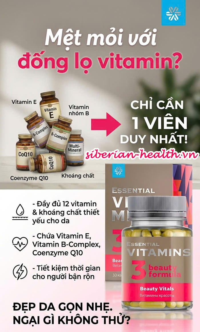 Essential Vitamins Beauty Vitals Siberian Wellness