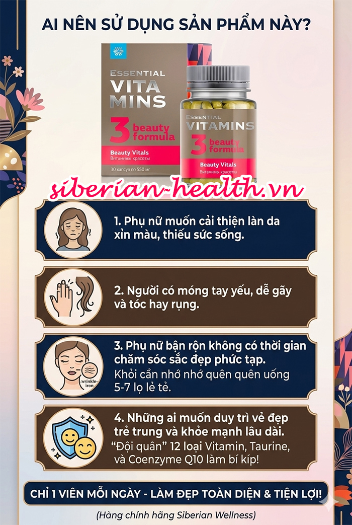 Essential Vitamins Beauty Vitals Siberian Wellness