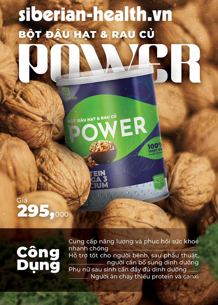 bột đậu hạt và rau củ POWER