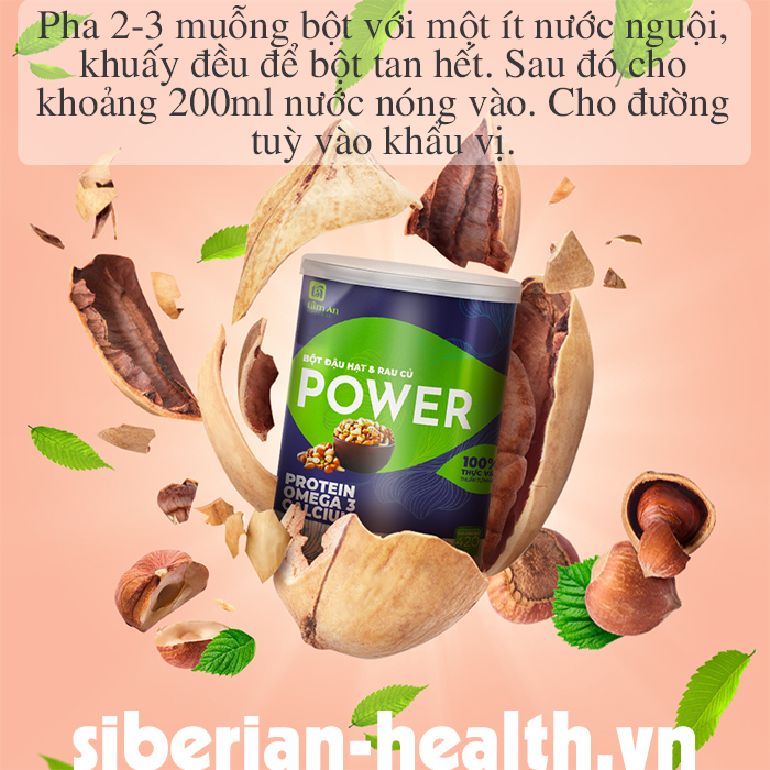 Bột đậu hạt và rau củ Power