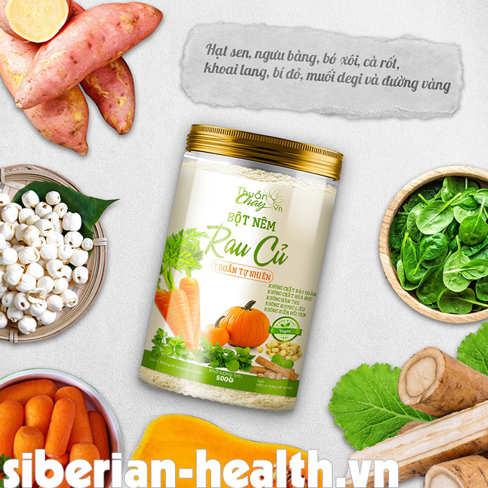 [Hàng chính hãng] Bột Nêm Rau Củ Tâm An Natural hộp 500g