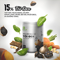 [Hàng chính hãng] Bột Nêm Tỏi Đen Tâm An Natural hộp 420g 