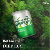 [Hàng chính hãng] Bột Tảo Xoắn Diệp Lục Tâm An Natural hộp 420g 