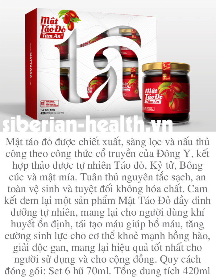 MẬT TÁO ĐỎ TÂM AN